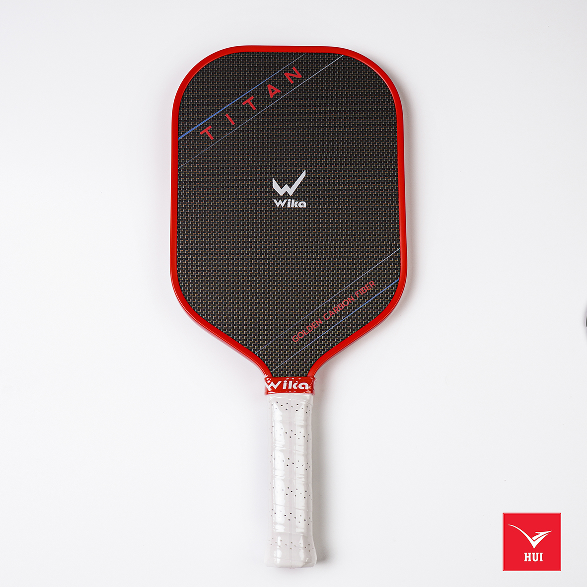 VỢT PICKLEBALL WIKA TITAN MẶT VỢT TITANIUM VÀNG Siêu nhám, dày viền 16 mm