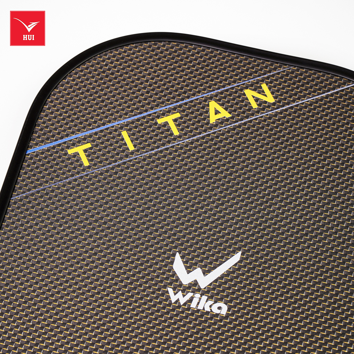 VỢT PICKLEBALL WIKA TITAN MẶT VỢT TITANIUM VÀNG Siêu nhám, dày viền 16 mm