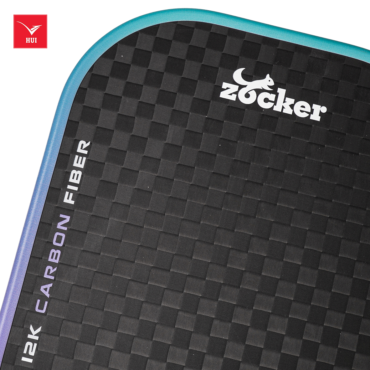 Vợt Pickleball Zocker Happy HP3 Premium Quality siêu nhám độ dày 16mm carbon fiber 12K