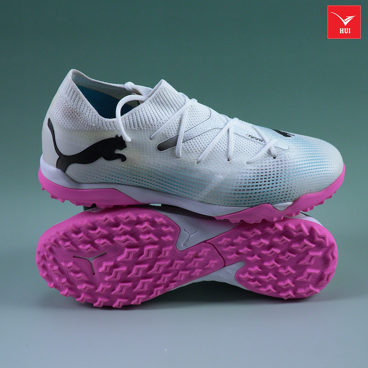 Giày đá bóng PUMA FUTURE 7 MATCH TT - 107720-01 - TRẮNG/HỒNG