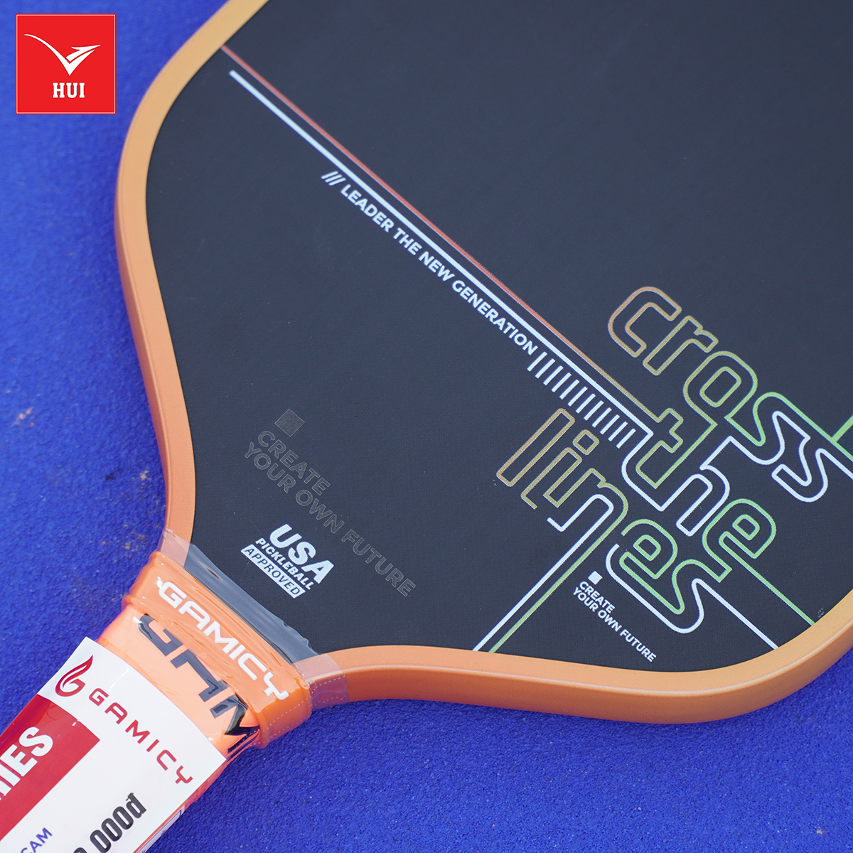 Vợt Pickleball Gamicy Cross 3 lớp carbon Fiber T1000 cao cấp, siêu cứng và nhám công nghệ lõi trợ lực x2 Dual FEC G-Pro Series 16mm