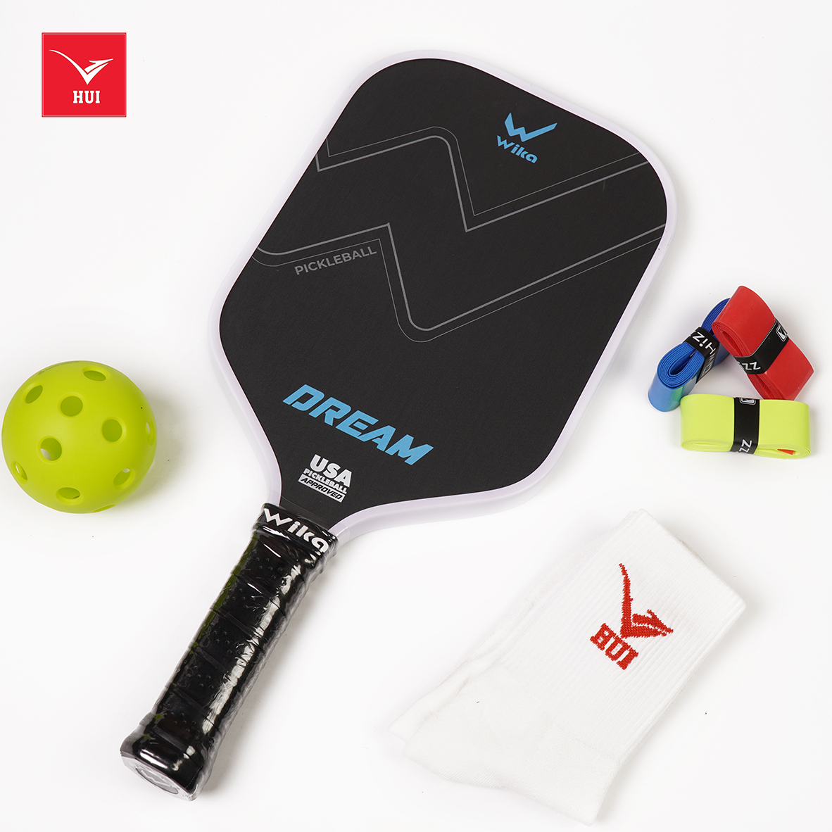 Vợt Pickleball Wika Dream - Carbon Fiber T700 cao cấp siêu nhám lõi tổ ong