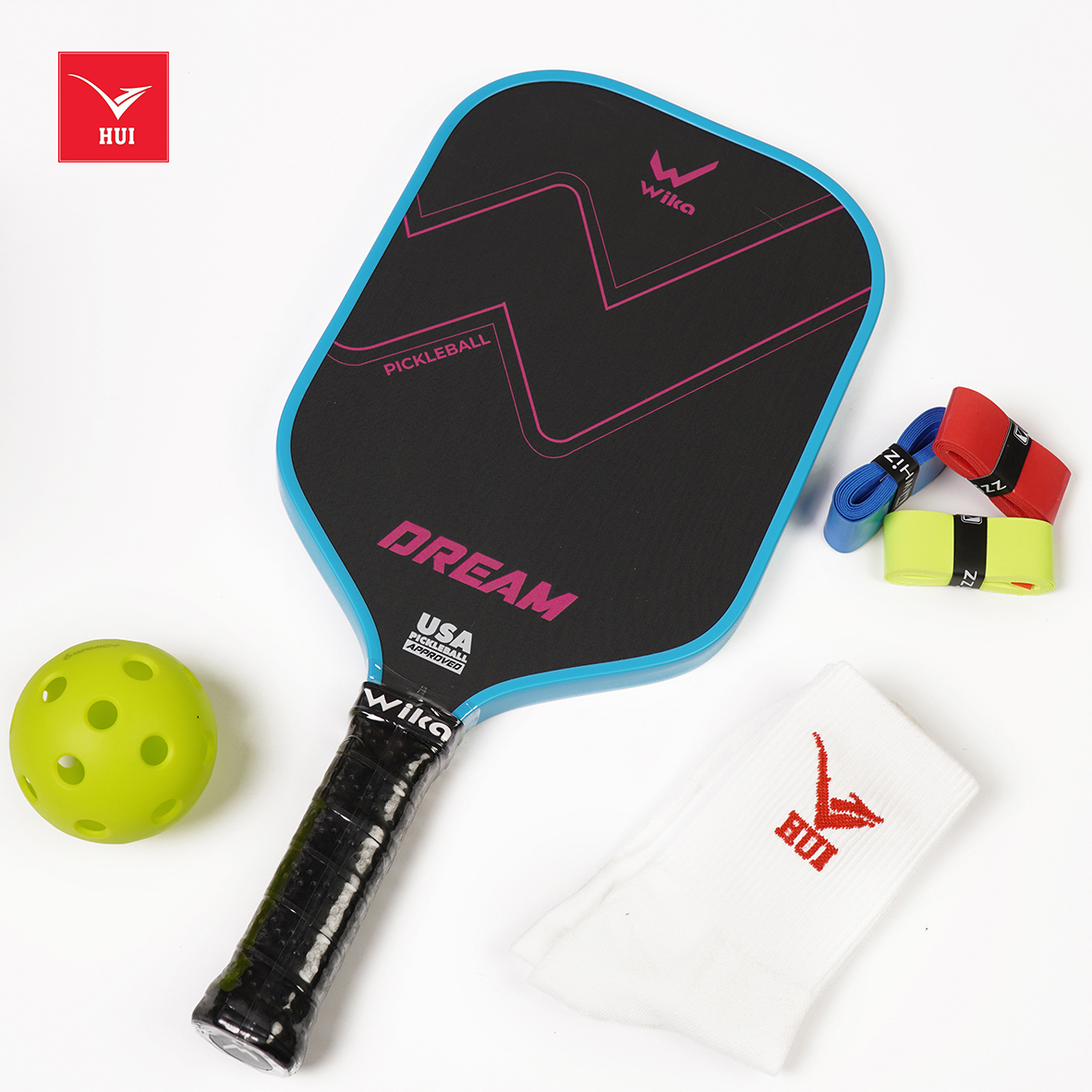Vợt Pickleball Wika Dream - Carbon Fiber T700 cao cấp siêu nhám lõi tổ ong