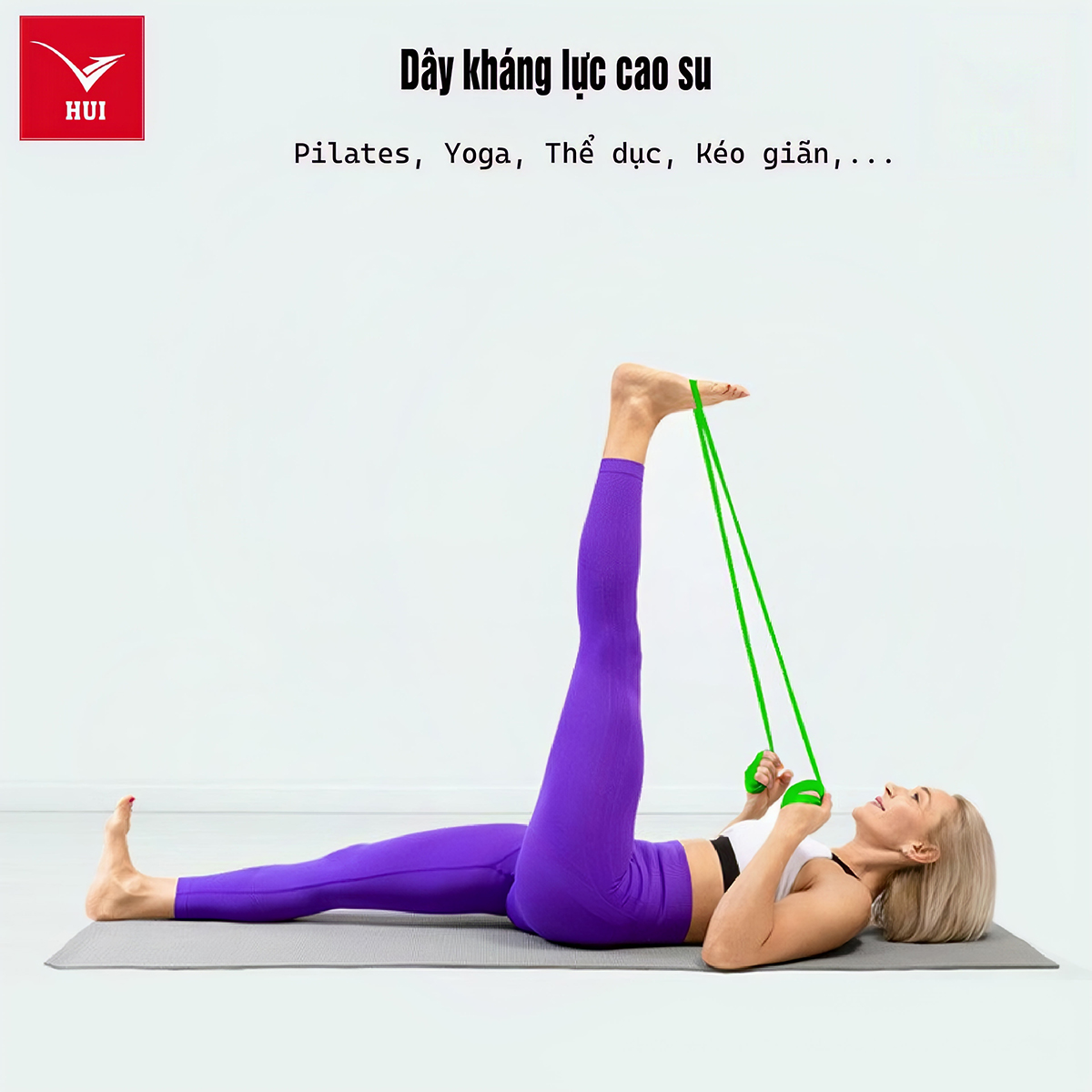 Dây kháng lực GYM Power band cao su đàn hồi thể thao đa năng, tập toàn thân, tập tay, chân, đùi mông vai