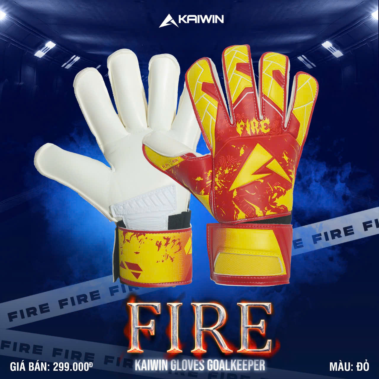 Găng Tay Thủ Môn Kaiwin Fire Chính Hãng