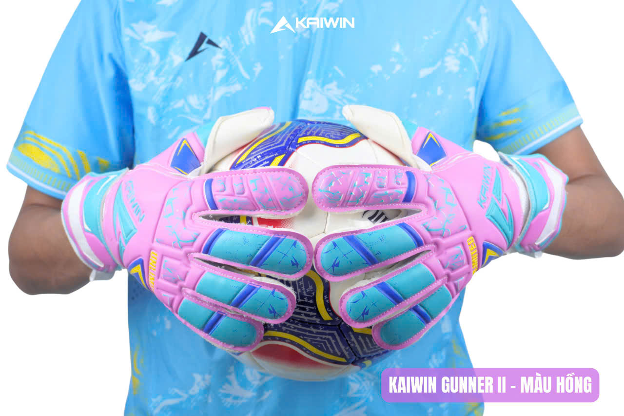 Găng tay thủ môn Kaiwin GUNNER - Mút Latex Gripppy Đức 4mm