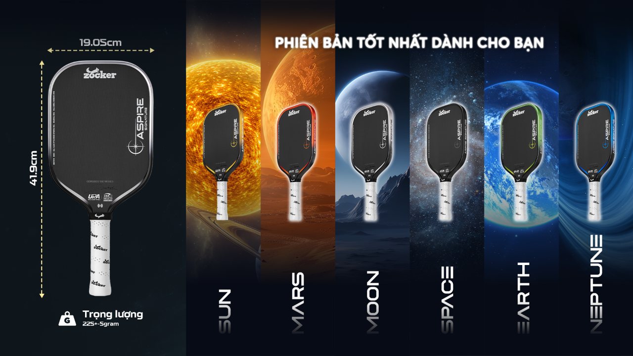 6 phiên bản Aspire Signature: Sun, Mars, Moon, Space, Earth, Neptune