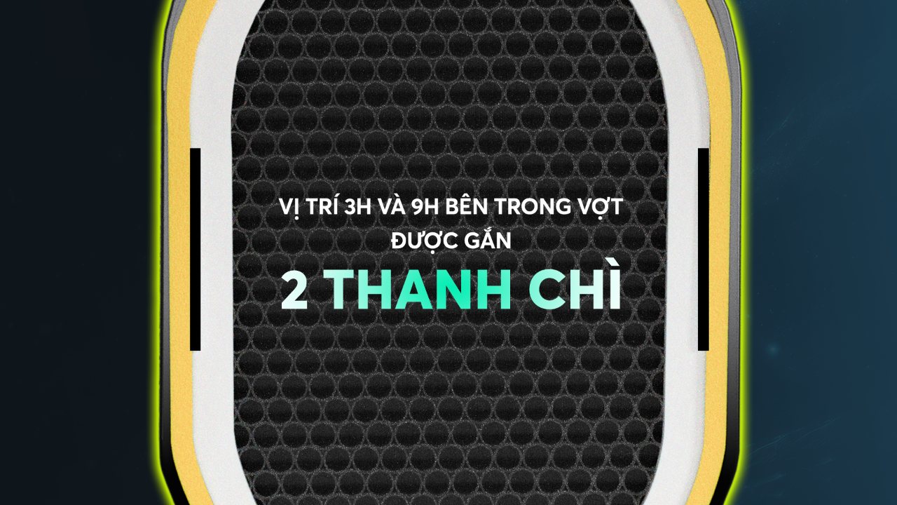 2 thanh chì ở vị trí 3h và 9h