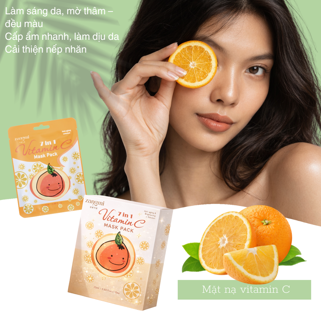 Mặt Nạ Vitamin C – Giải Pháp Làm Sáng Da, Mờ Thâm Hiệu Quả