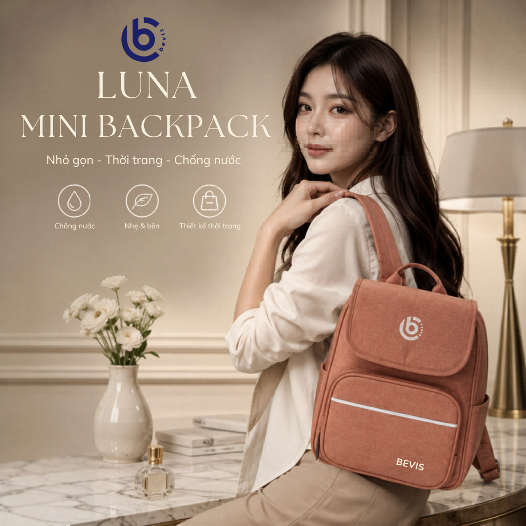 ✨ LUNA MINI BACKPACK – NHỎ GỌN NHƯNG “CÂN” MỌI OUTFIT ✨
