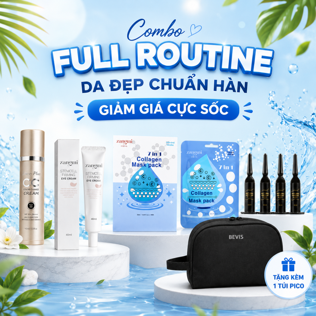 💙 COMBO FULL ROUTINE – DA ĐẸP CHUẨN HÀN 💙