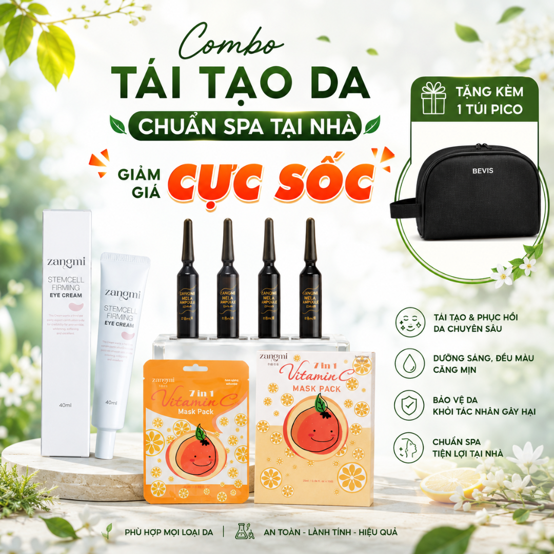 💚 COMBO TÁI TẠO DA – CHUẨN SPA TẠI NHÀ 💚
