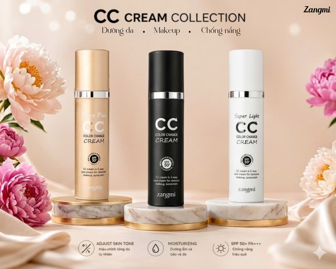 CC Cream Collection Zangmi – Giải Pháp Makeup, Dưỡng Da Và Chống Nắng Trong Một Bước