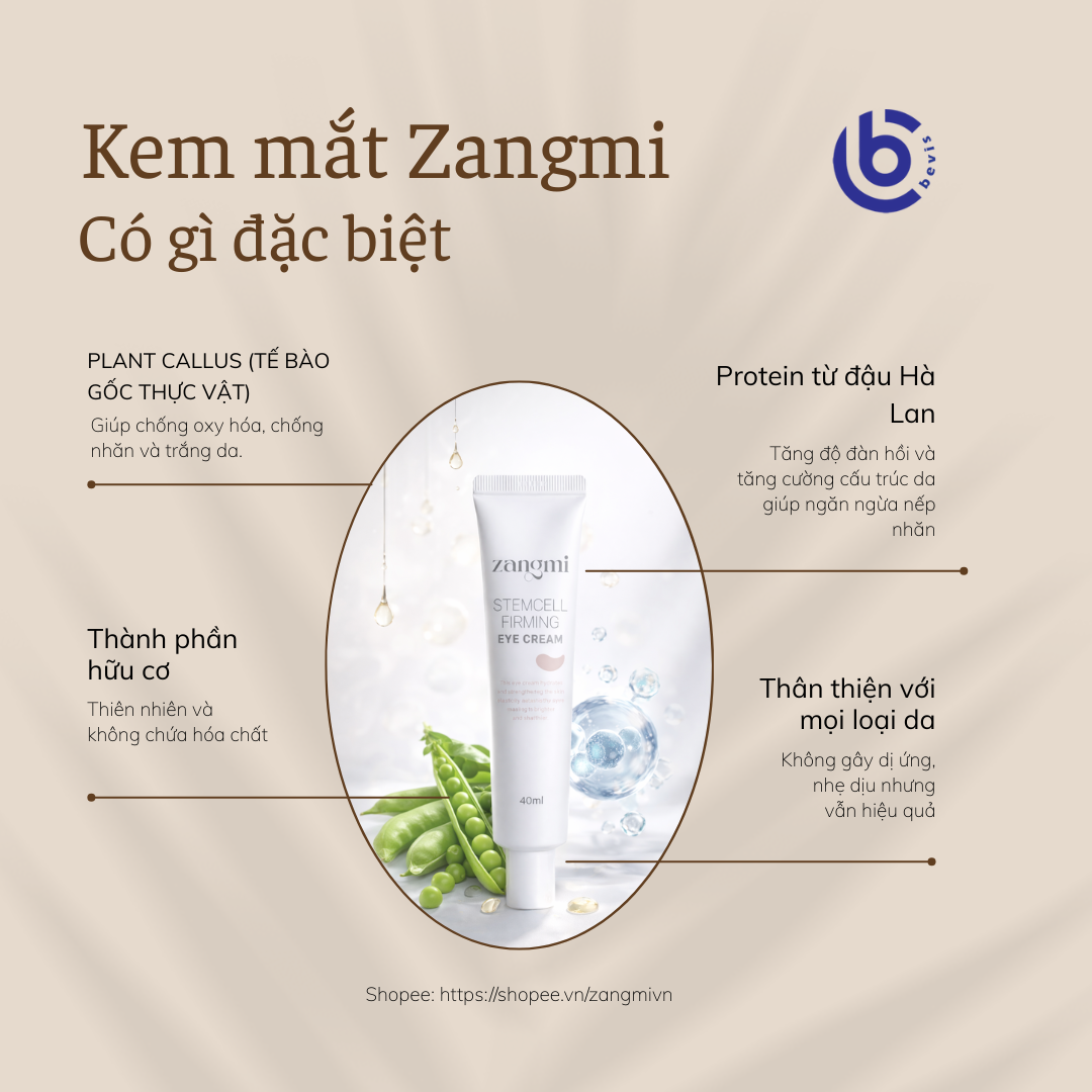 Kem Mắt Zangmi – Giảm Quầng Thâm, Chống Lão Hóa Vùng Da Mắt