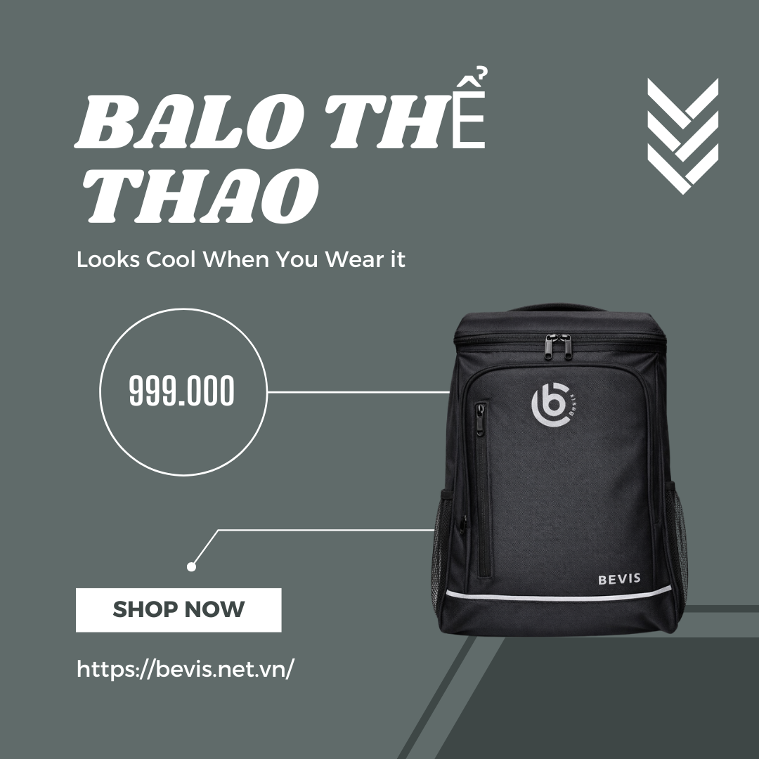 Balo Thể Thao BEVIS – Balo Nam Phong Cách Thể Thao, Hiện Đại