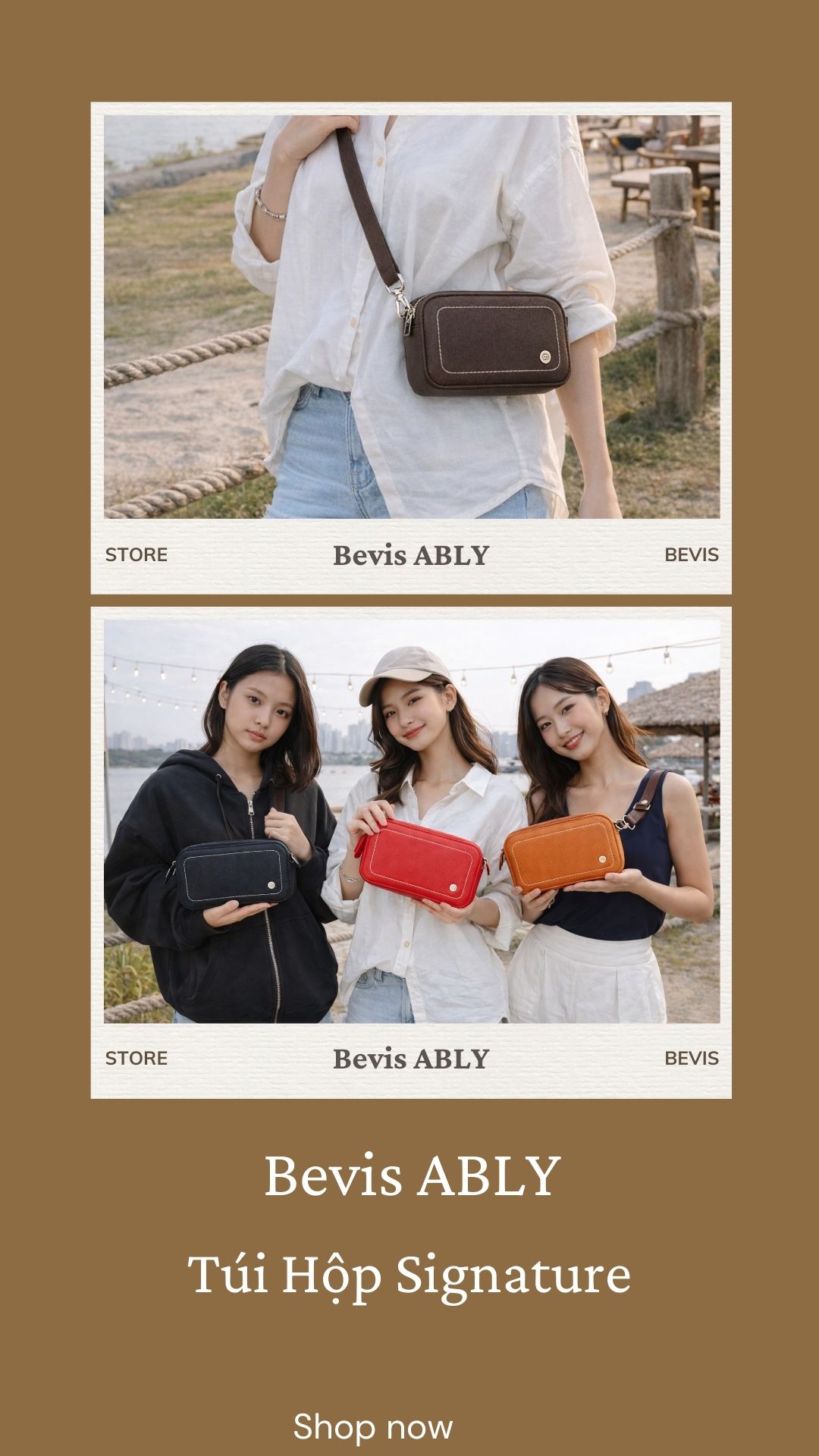 BEVIS ABLY – Túi Hộp Nữ Nhỏ Gọn Thời Trang Dễ Phối Đồ