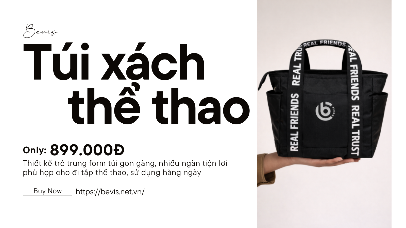 Túi Xách Thể Thao Bevis – Túi Gym Đa Năng Gọn Nhẹ Cho Gen Z