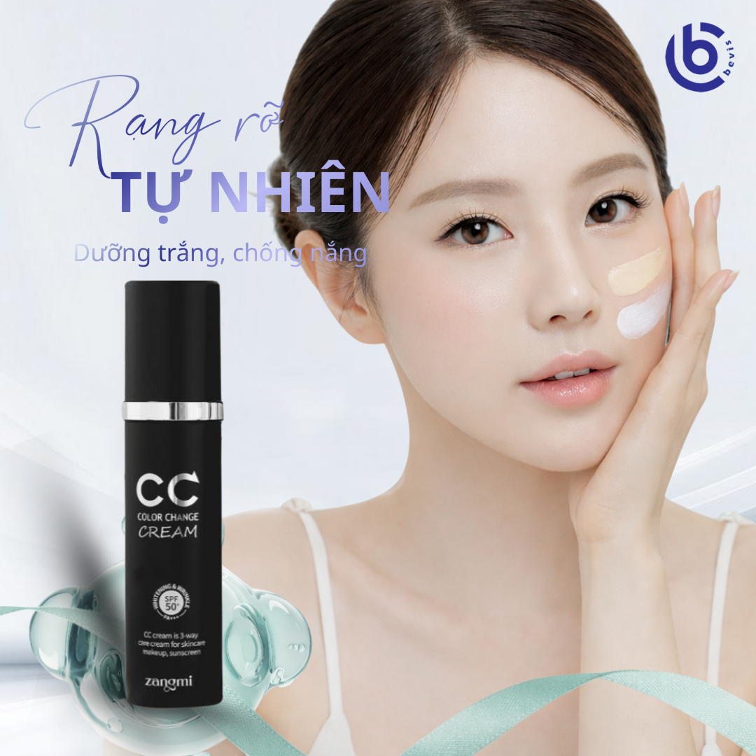 CC Cream ZANGMI – Kem Nền Mỏng Nhẹ Chuẩn Hàn Cho Làn Da Glass Skin