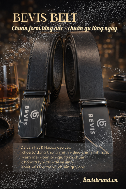 BEVIS BELT – Thắt Lưng Nam Cao Cấp Chuẩn Form, Nâng Tầm Phong Cách