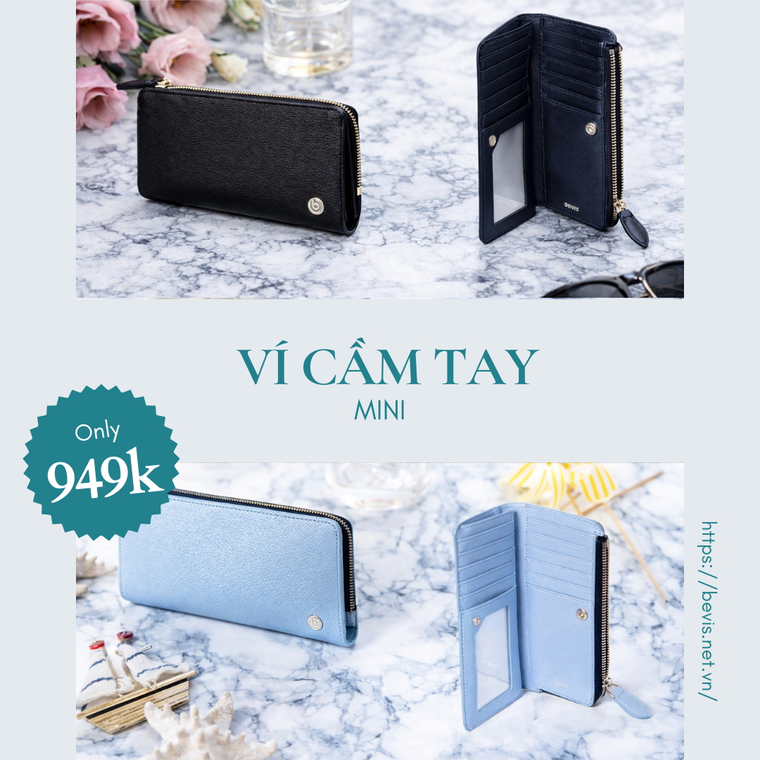 Ví Cầm Tay Mini Bevis Cho Nữ – Nhỏ Gọn Thanh Lịch, Tiện Lợi Mỗi Ngày