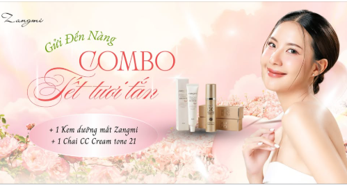 Combo Tết Zangmi – CC Cream & Kem Mắt Stemcell Cho Làn Da Tươi Tắn