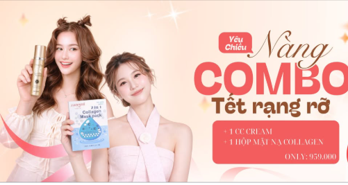 Combo Tết Rạng Rỡ ZANGMI – CC Cream & Mặt Nạ Collagen Cho Làn Da Tươi Tắn