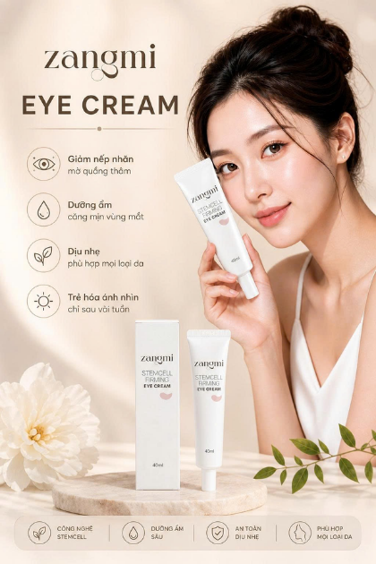 ZANGMI Eye Cream – Kem Mắt Stemcell Trẻ Hóa, Giảm Nếp Nhăn & Quầng Thâm Hiệu Quả