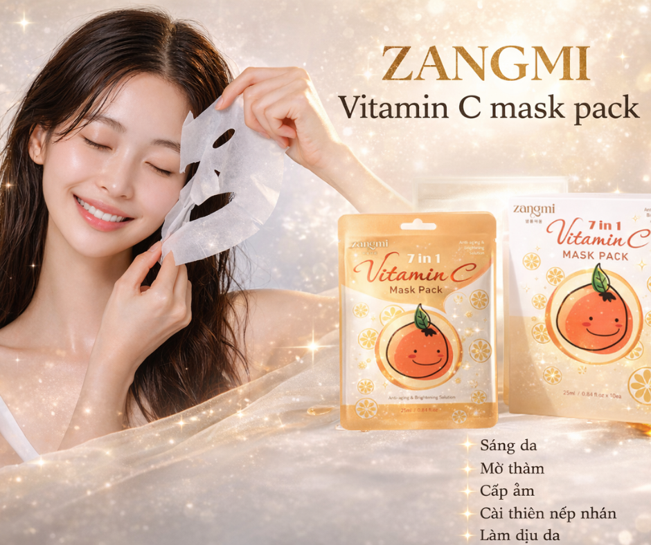 ZANGMI Vitamin C Mask Pack – Mặt Nạ Dưỡng Sáng Da, Cấp Ẩm & Phục Hồi Làn Da Hiệu Quả