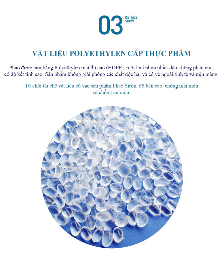 Vỏ Phao Điện Bồn Nước Siron SR-FSW-T-H01 được làm từ nhựa Polyethylen (PE) cấp thực phẩm