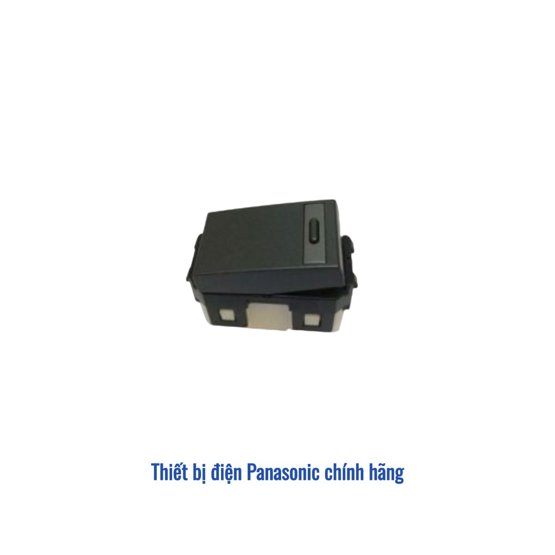 Hạt công tắc B 1 chiều Panasonic Refina WEG55317MB - Đen Ánh Kim 16A