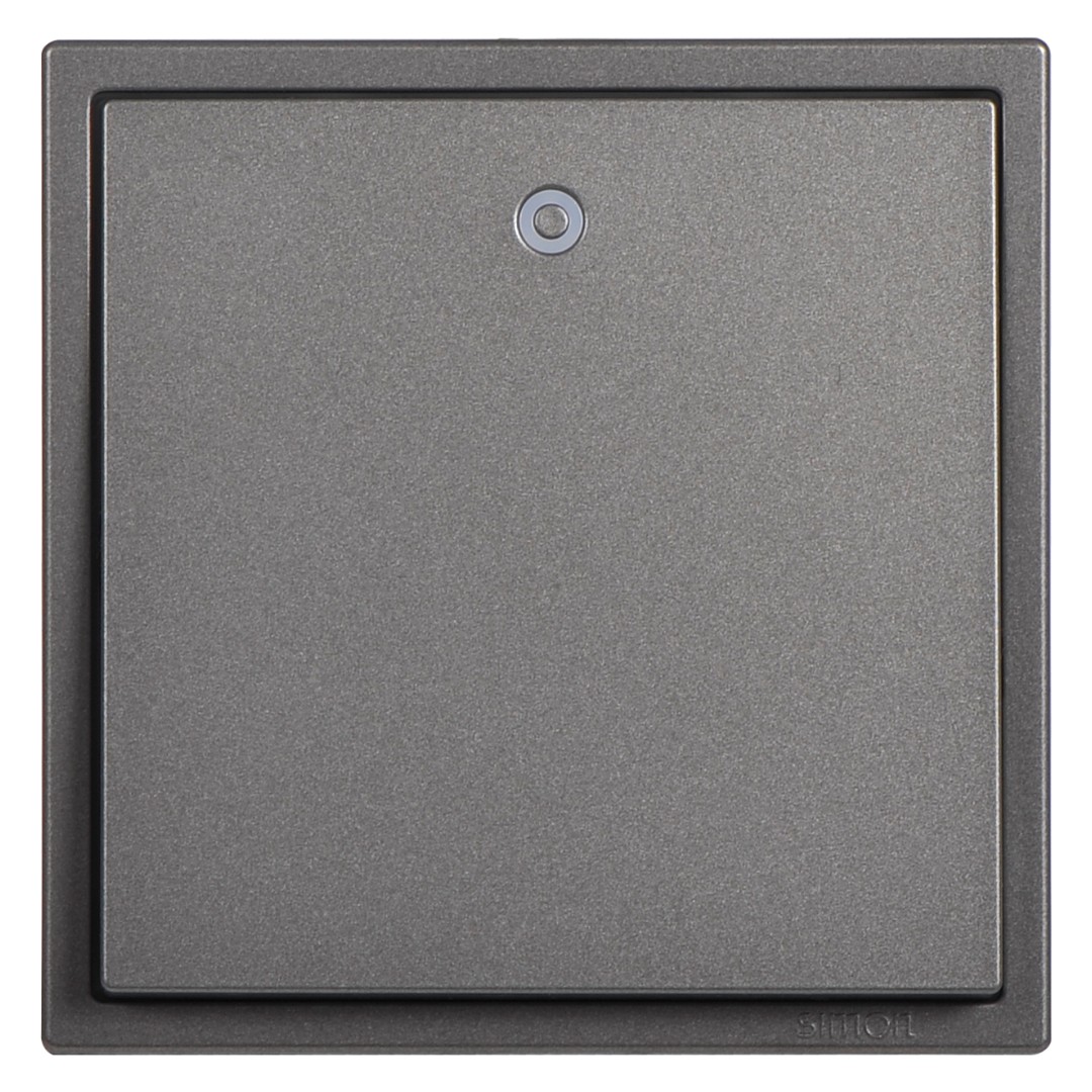 MODULE CÔNG TẮC ĐƠN 1 CHIỀU MÀU XÁM CÓ LED SERIES i7 701013 - 61 ( BAO GỒM MODULE CÔNG TẮC VÀ KHUNG)