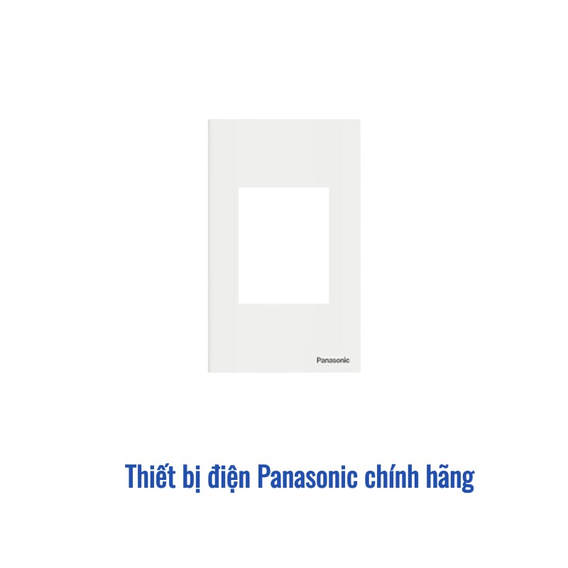 Mặt cho ổ cắm đơn 3 chấu Panasonic WEV680290MW - Màu Trắng Ánh Kim