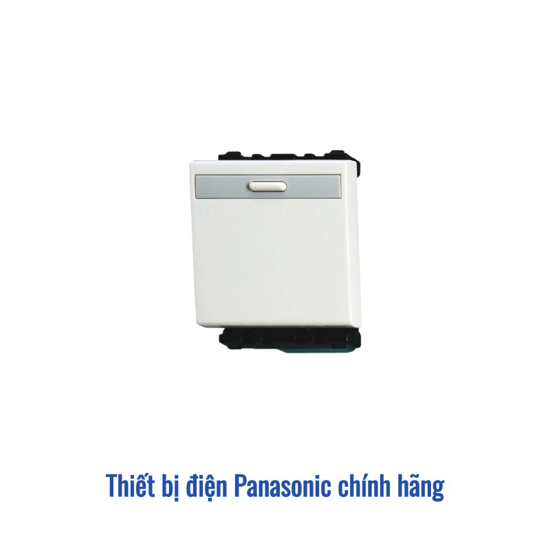 Hạt công tắc B 1 chiều Panasonic WEV5521SW - 16A Cắm nhanh hiện đại
