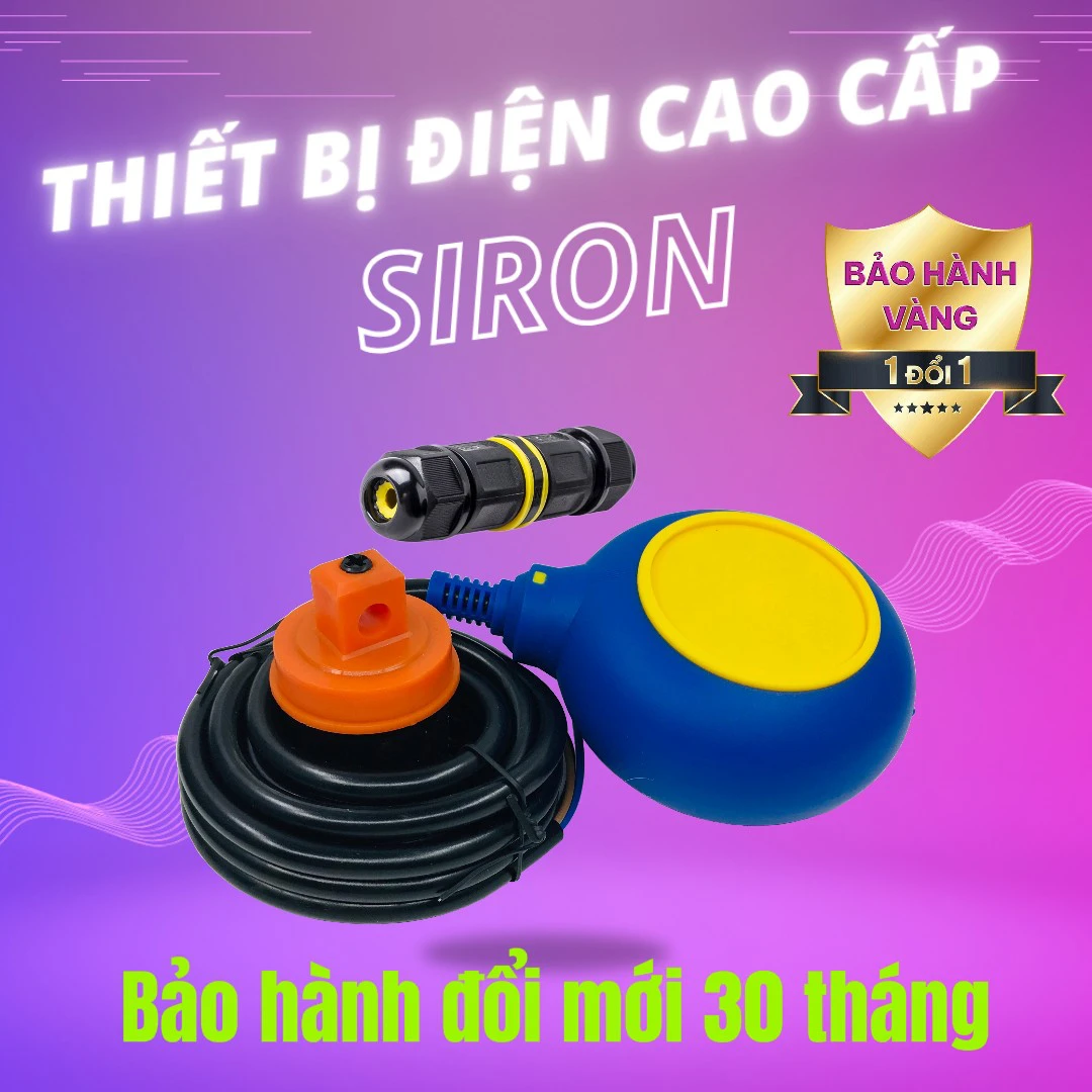 Bộ Phao Điện Điều Khiển Kín Nước Chống Cạn Và Chống Tràn Siron SR-FSW-T-2M