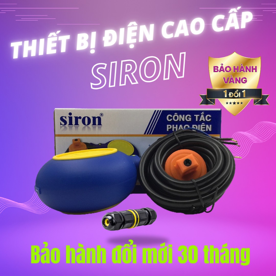 Bộ Phao Điện Điều Khiển Kín Nước Chống Cạn Và Chống Tràn Siron SR-FSW-T-5M