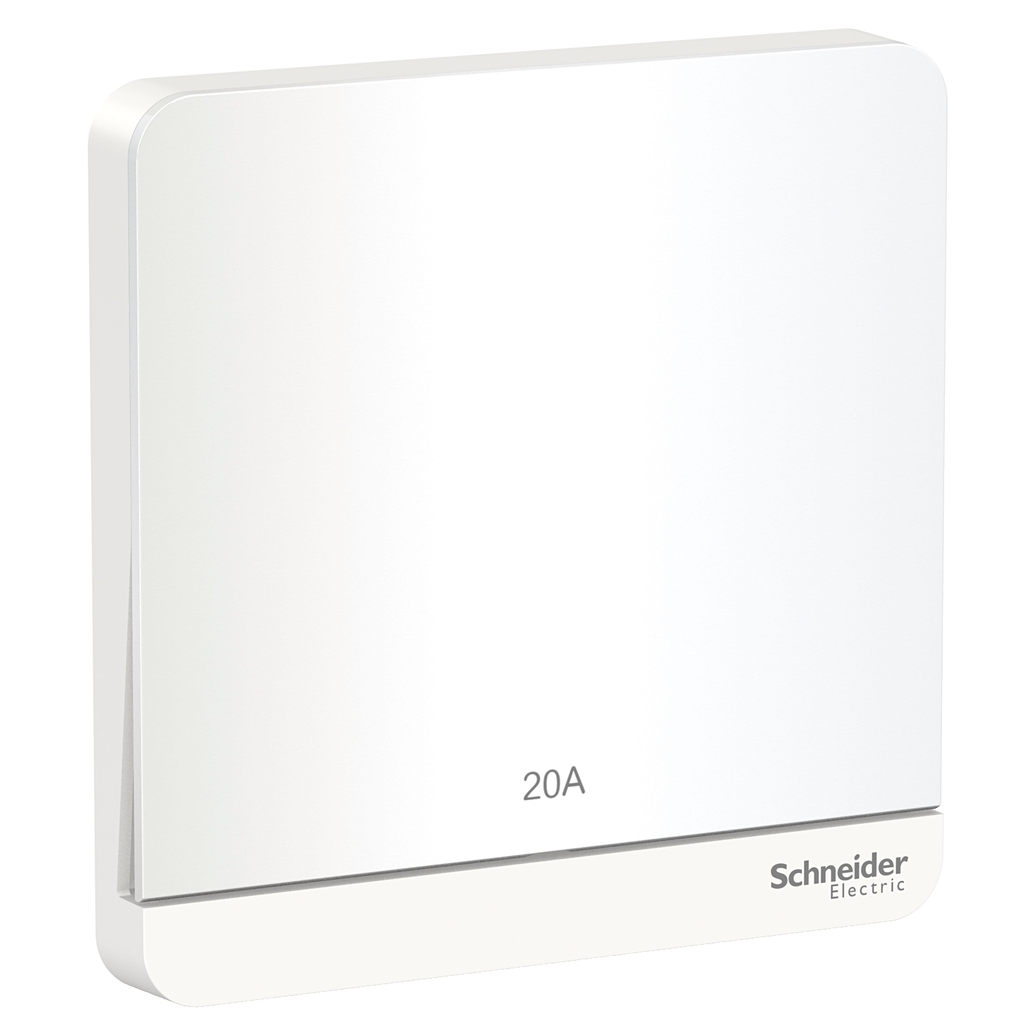 Bộ Công Tắc Đơn 2 Cực 20A Vuông Màu Trắng Schneider AvatarOn Mã E8331D20N_WE_G19