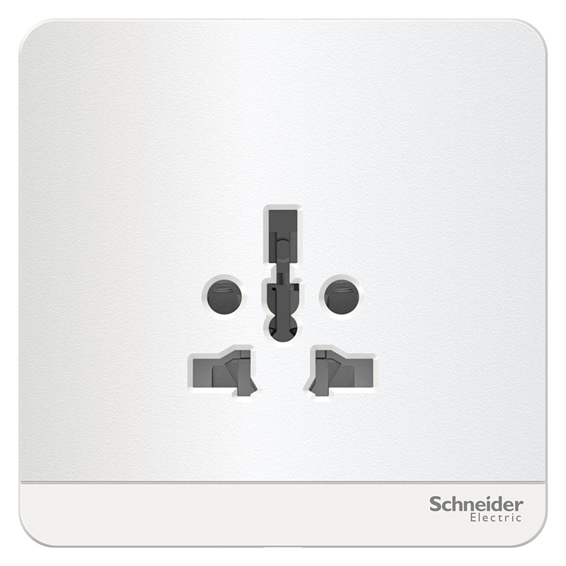 Bộ Ổ Cắm Đơn Đa Năng 16A Màu Trắng Schneider AvatarOn Mã E83426TS_WE_G19