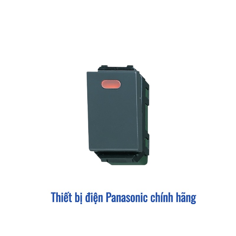 Công tắc 1 chiều có đèn báo Panasonic màu xám WEG51517H | 16A - Loại bắt vít