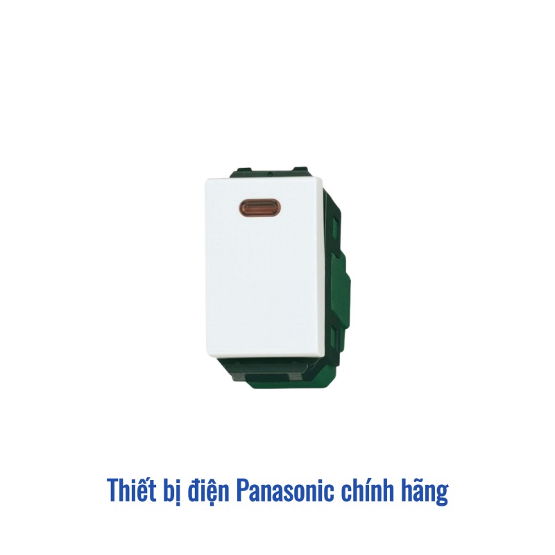 Công tắc B 1 chiều Panasonic WEG5151-51SWK | Có đèn báo vị trí (Cắm nhanh)