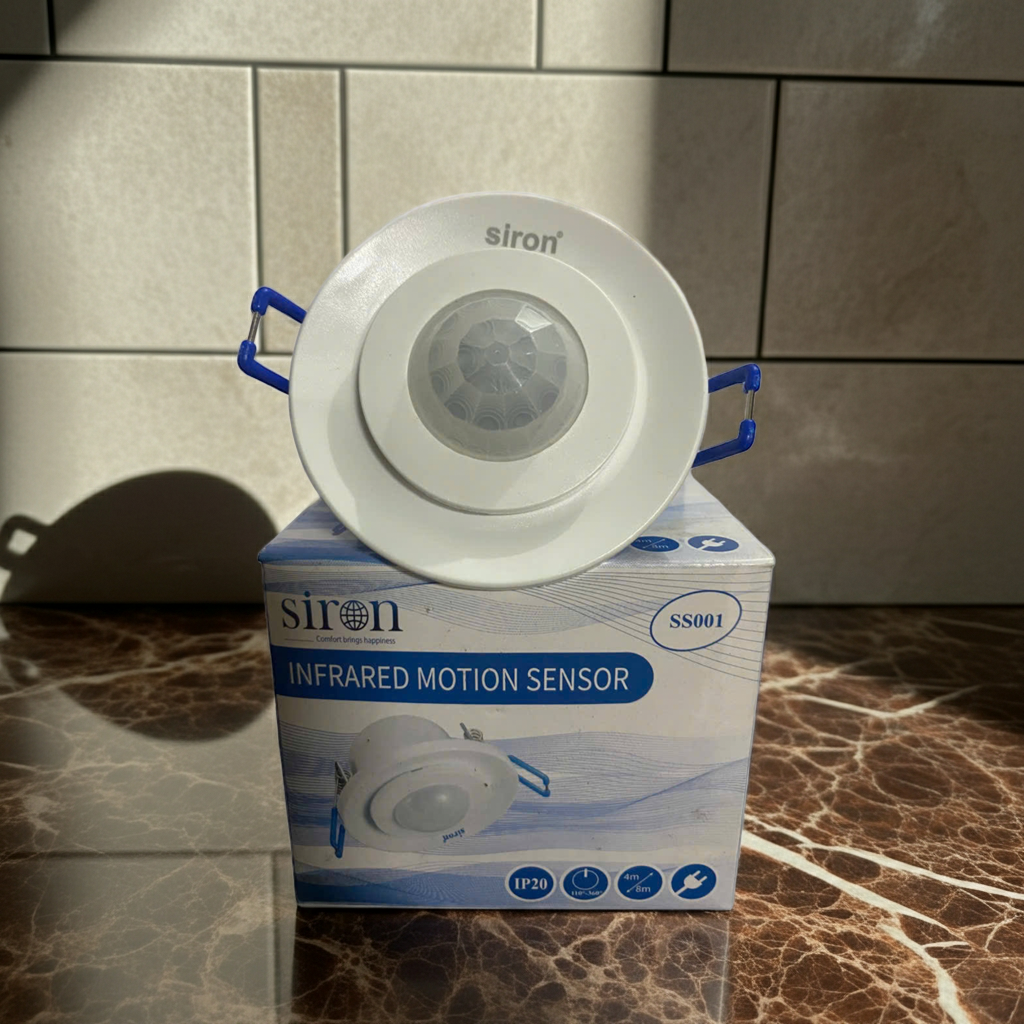 Công Tắc Cảm Ứng Chuyển Động Hồng Ngoại Âm Trần Siron SR-SS001