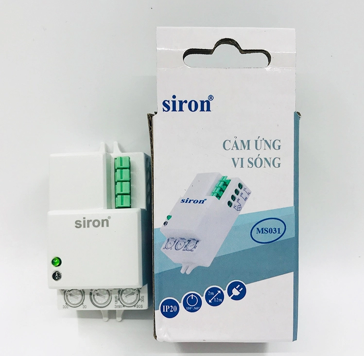 Công tắc cảm ứng chuyển động rada vi sóng SIRON SR-MS031