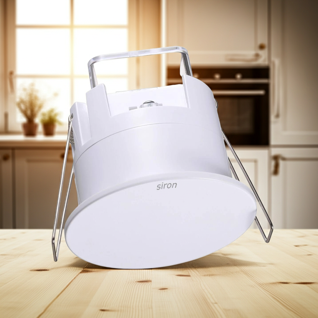 Công tắc cảm ứng hiện diện siêu nhạy lắp âm trần tròn Siron SR-MSB002
