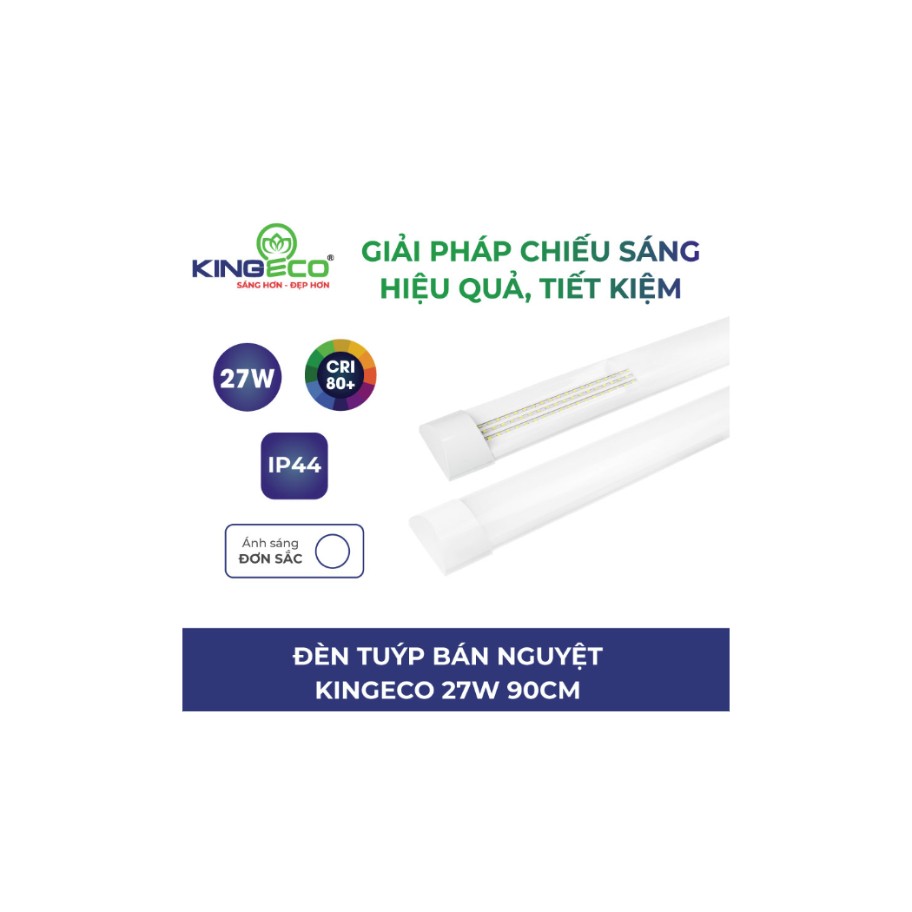 Đèn tuýp Kingled bán nguyệt Kingeco 27W, 0.9m EC-TBN-27