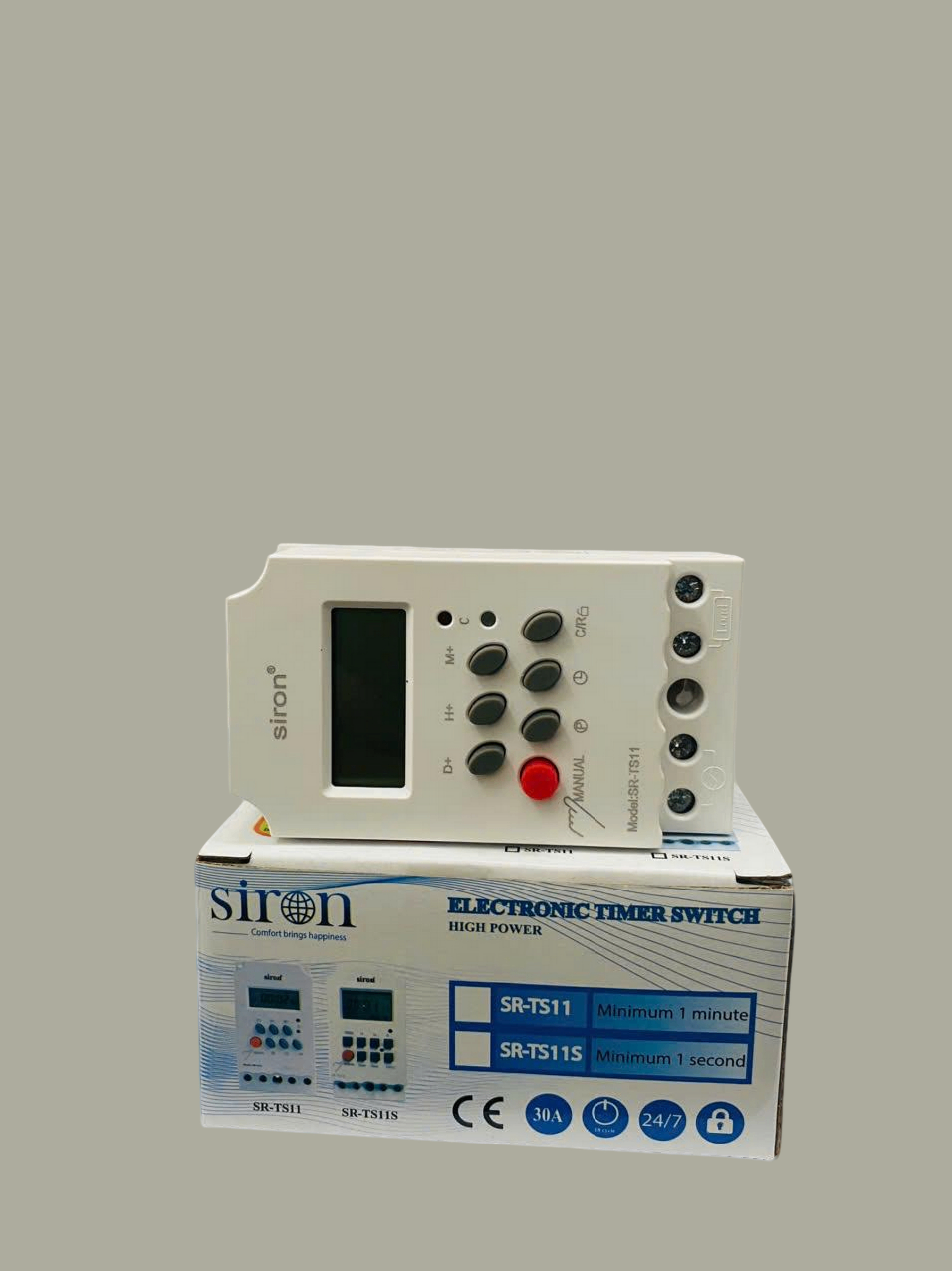 Công Tắc Hẹn Giờ Kỹ Thuật Số Siron SR-TS11: Giải Pháp Tiết Kiệm Điện, Tự Động Hóa Tối Ưu