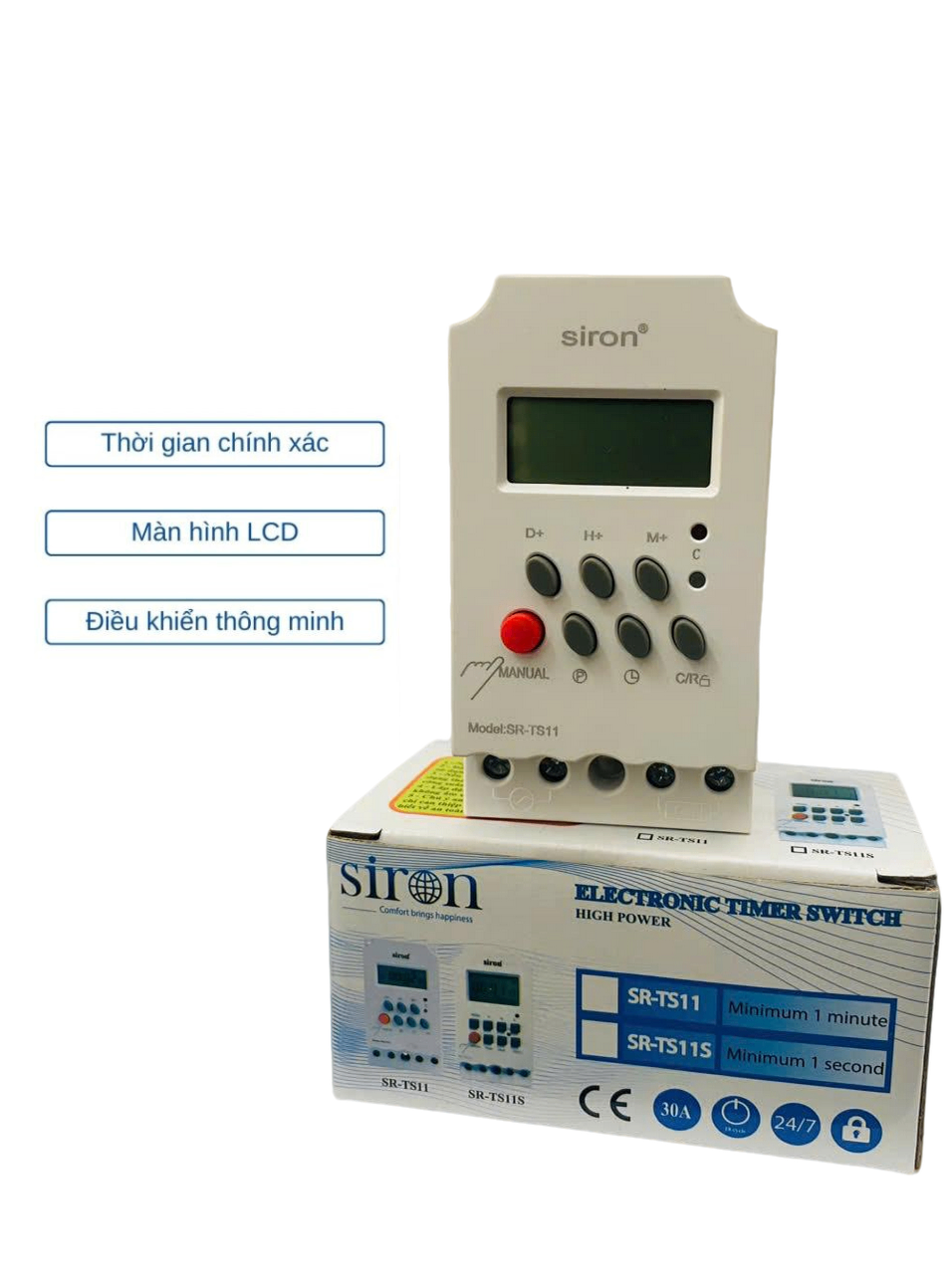 Công Tắc Hẹn Giờ Kỹ Thuật Số Siron SR-TS11: Giải Pháp Tiết Kiệm Điện, Tự Động Hóa Tối Ưu