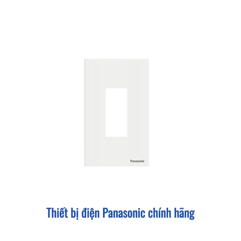 Mặt cho Aptomat MCB 1 cực Panasonic WEV7001MW - Trắng Ánh Kim Cao Cấp