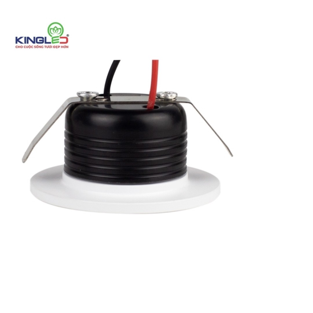Đèn KINGLED Âm Trần Chiếu Rọi Star 03W Spotlight Lỗ Khoét Phi 35mm  DLR-3SS-T48-T