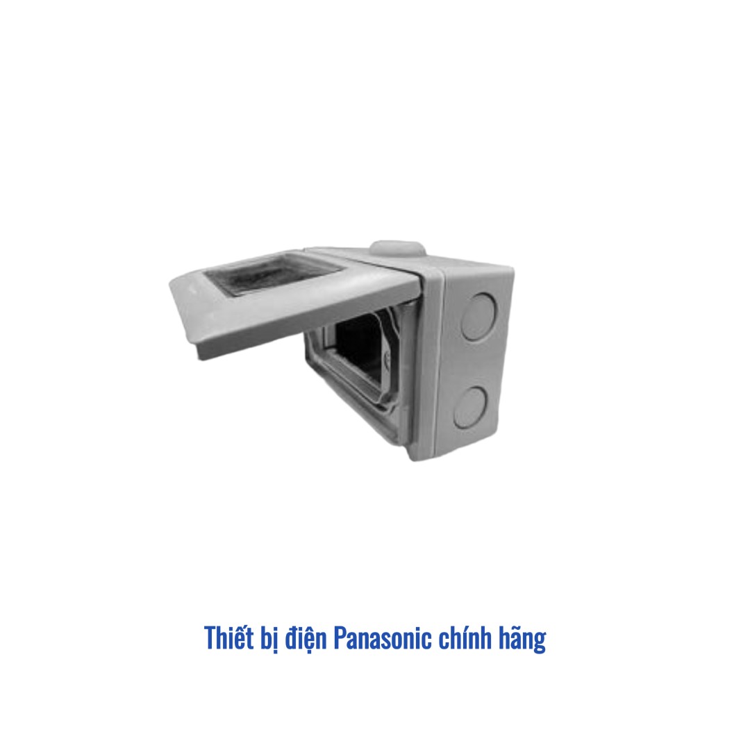 Hộp có nắp che mưa Panasonic WEG8973LH-VN - Màu Xám Ánh Kim