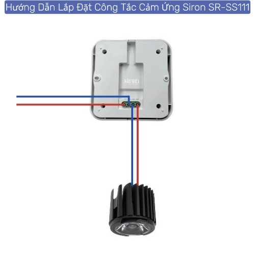 Công tắc cảm ứng chuyển động hồng ngoại nổi trần kiểu vuông Siron SR-SS111