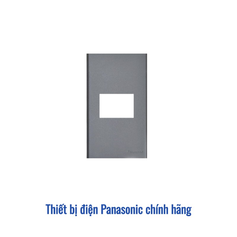 Mặt 1 thiết bị Panasonic WEV68010MH - Màu Xám Ánh Kim (Refina)